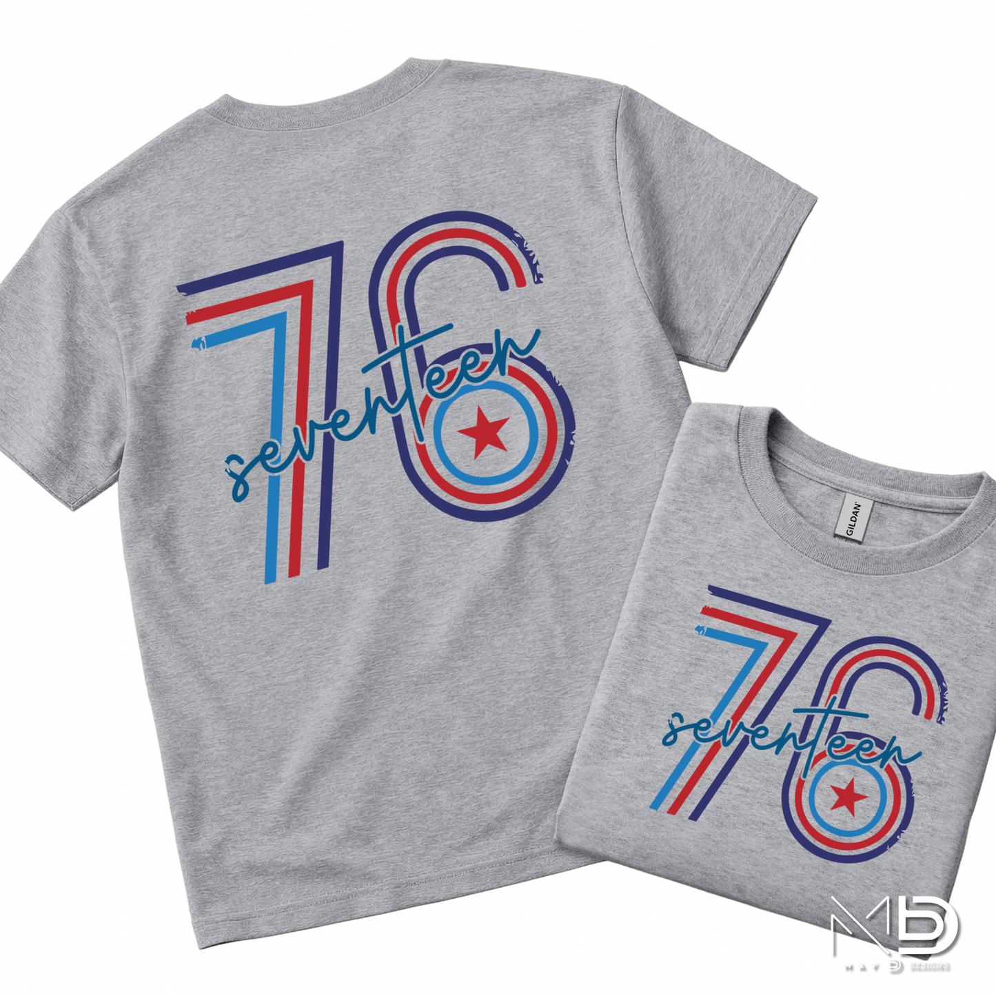 Seventy Six Patriotic Shirt | 1776 America Graphic Tee | Retro Independence Day USA Shirt