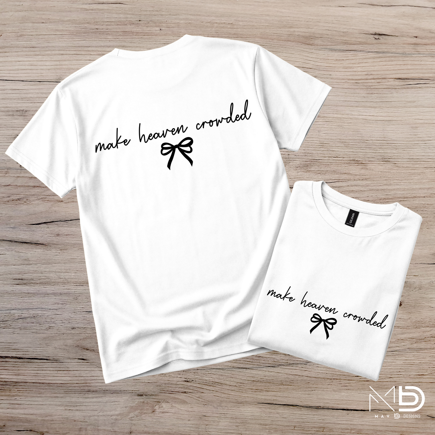 Make Heaven Crowded Bow Tee