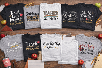 Personalized Teacher Shirt – Custom T-Shirt