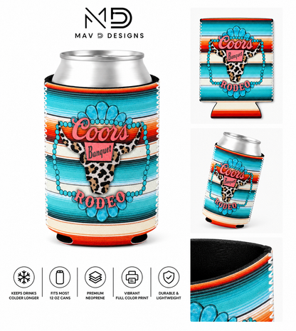 Serape Coors Cowgirl | 12 oz Can Koozie