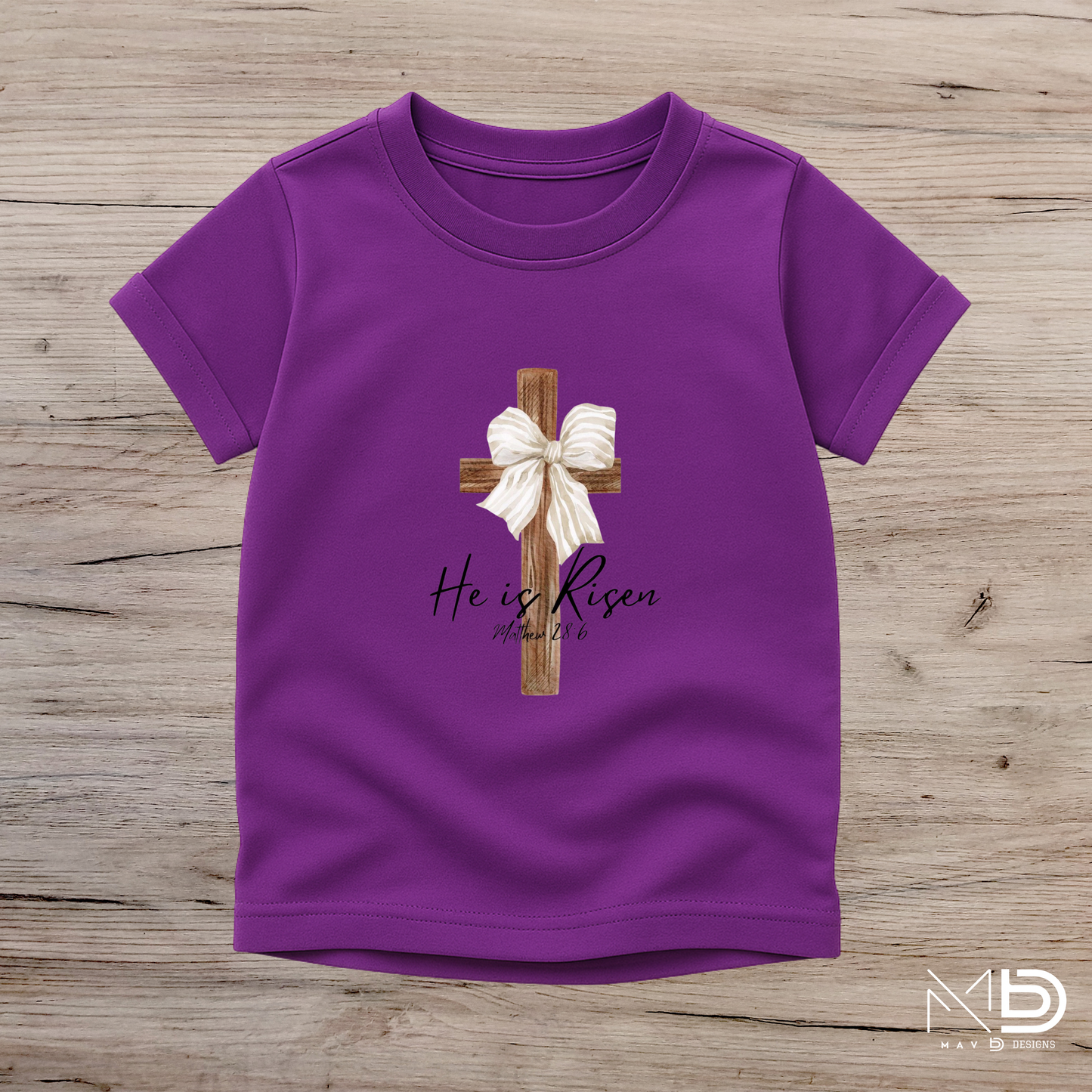 He Is Risen - Cross (Many Colors)