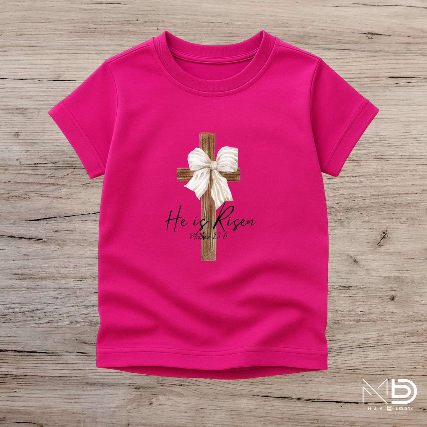 He Is Risen - Cross (Many Colors)
