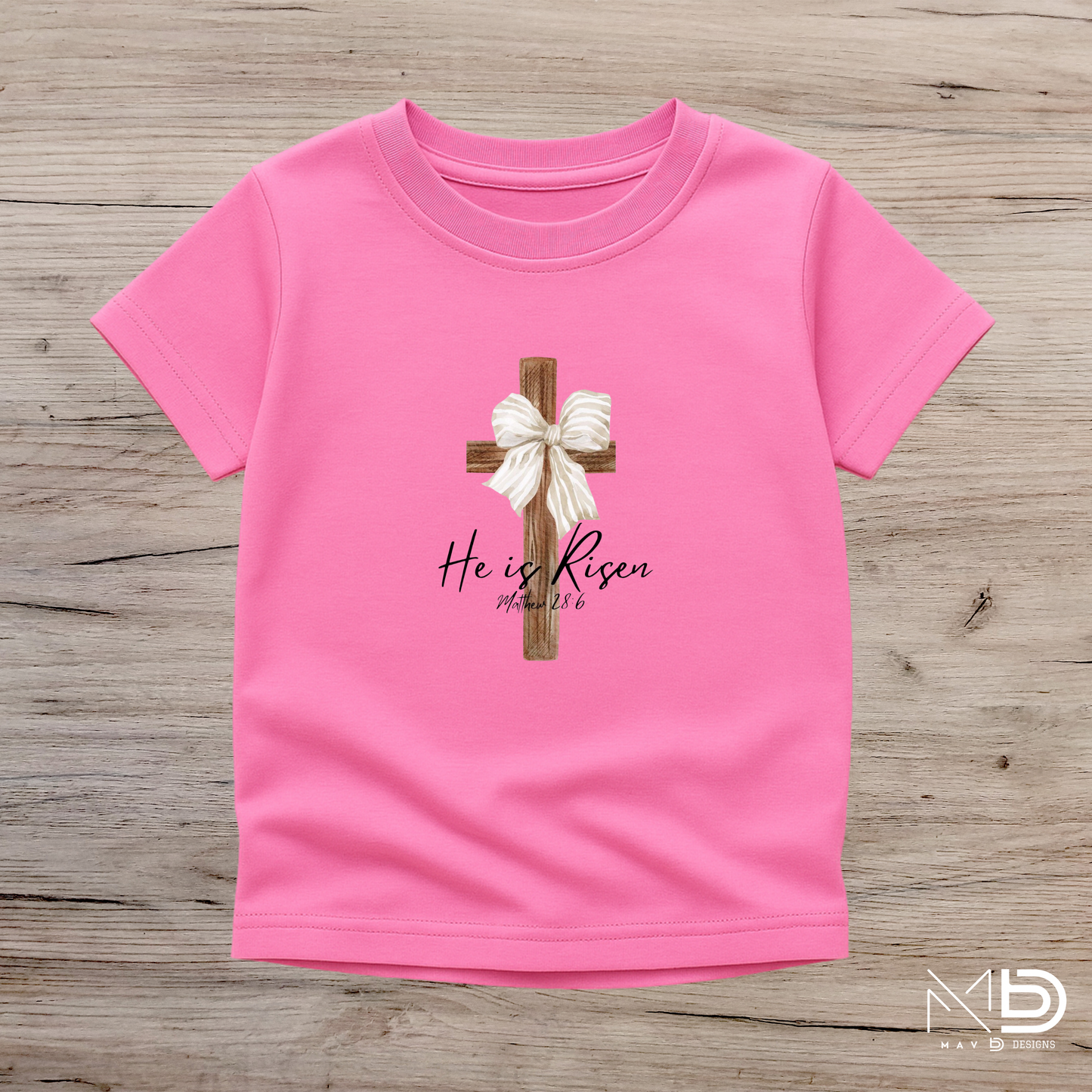 He Is Risen - Cross (Many Colors)