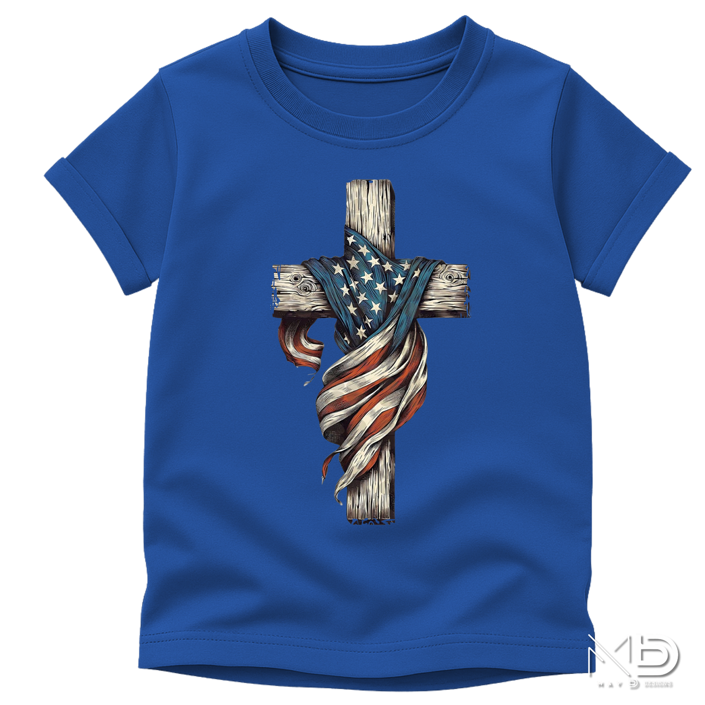 Patriotic Cross Shirt | Faith & Freedom USA Graphic Tee