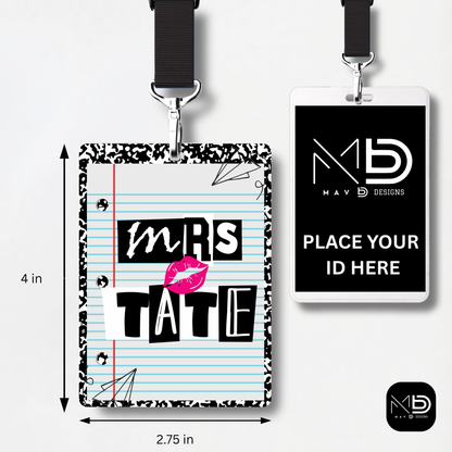 Personalized Teacher ID Badge Holder - Mean Girls Teacher