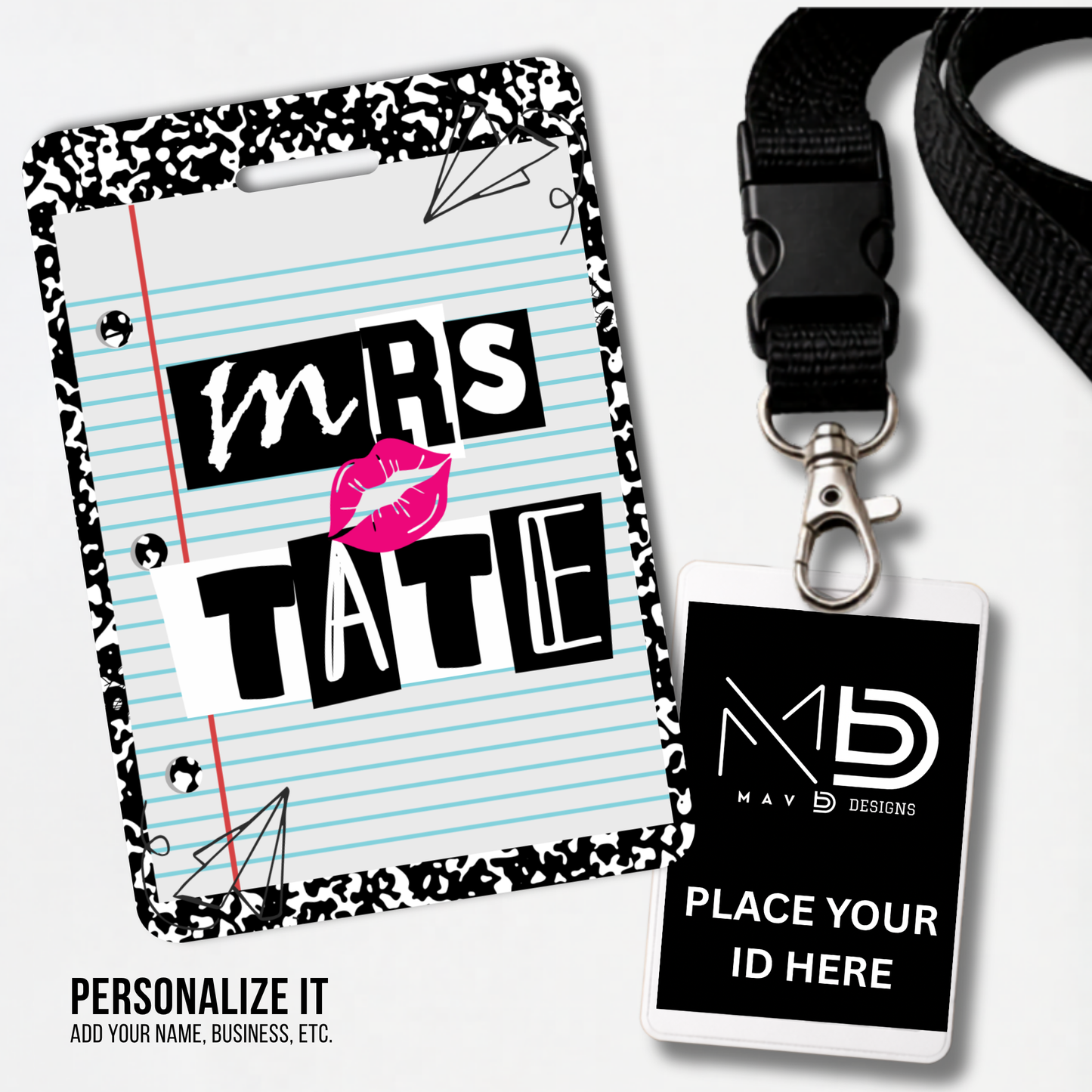 Personalized Teacher ID Badge Holder - Mean Girls Teacher