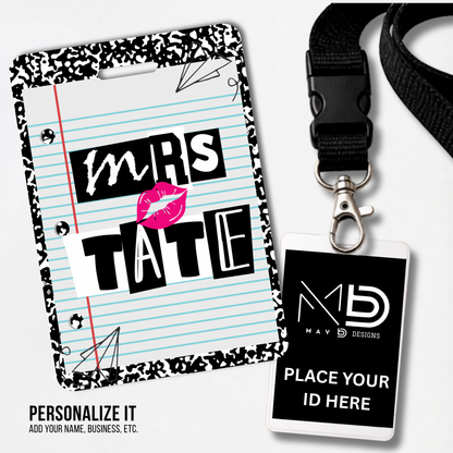 Personalized Teacher ID Badge Holder - Mean Girls Teacher