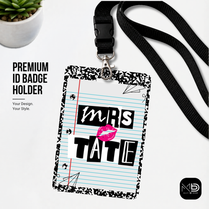 Personalized Teacher ID Badge Holder - Mean Girls Teacher