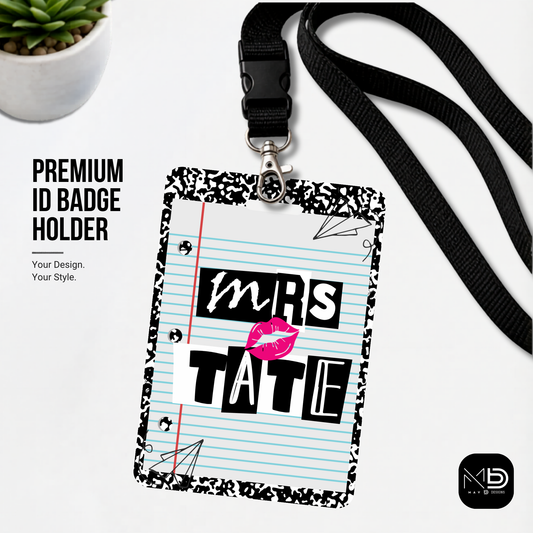 Personalized Teacher ID Badge Holder - Mean Girls Teacher