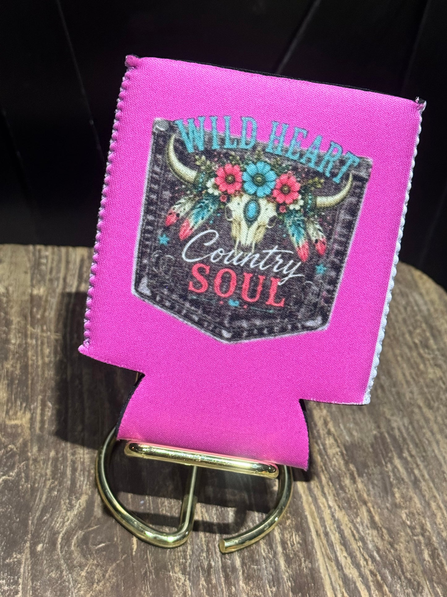 Wild Heart Country Soul | 12 oz Can Koozie