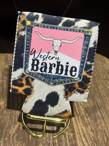 Western Barbie | 12 oz Can Koozie