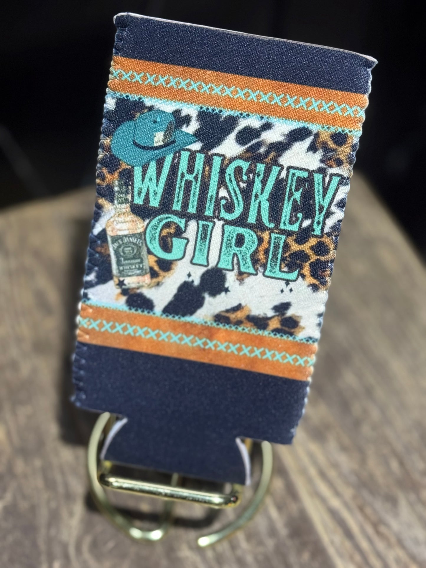 Whiskey Girl | 12 oz Tall Skinny Can Koozie