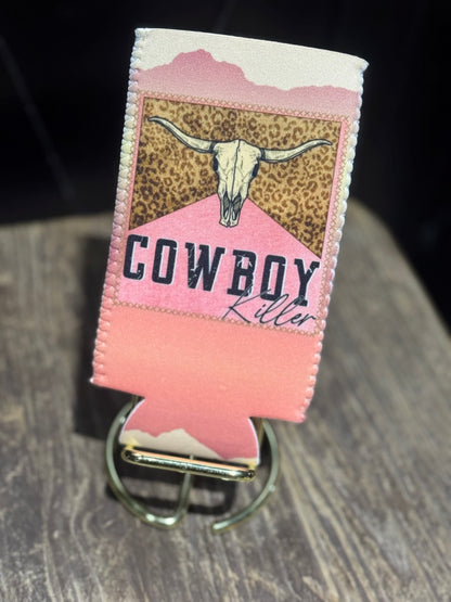 Cowboy Killer | 12 oz Tall Skinny Can Koozie