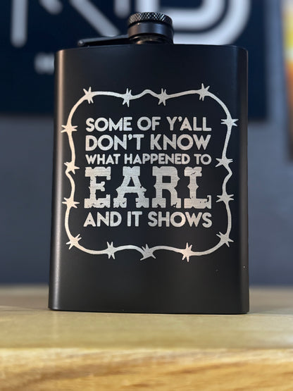 Engraved Flask – Goodbye Earl