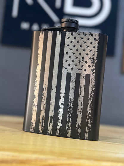 Engraved Flask – American Flag