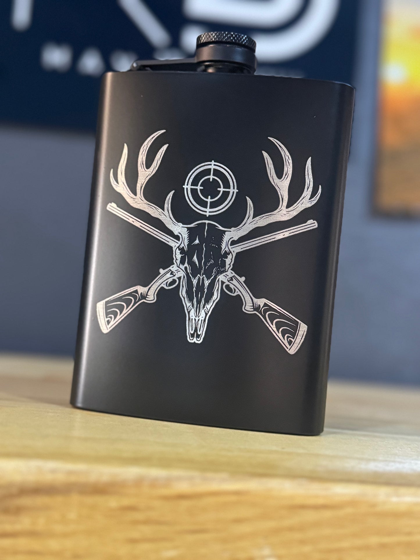 Engraved Flask – Hunting