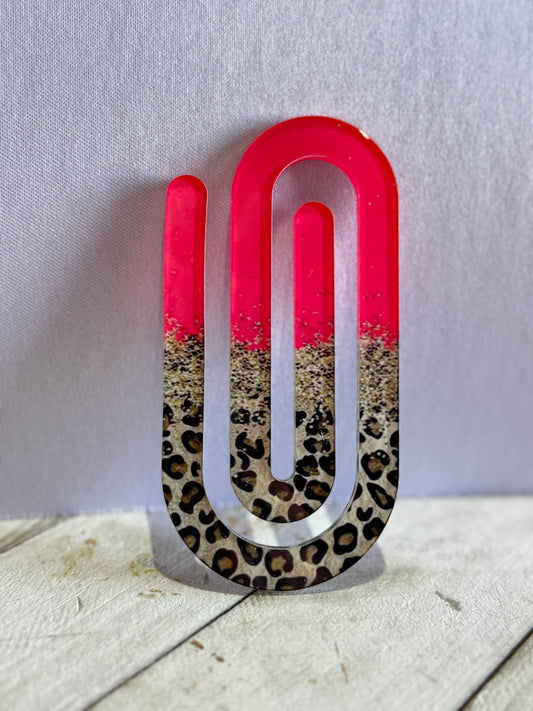 Jumbo Paperclip - Animal Print (Many Options)