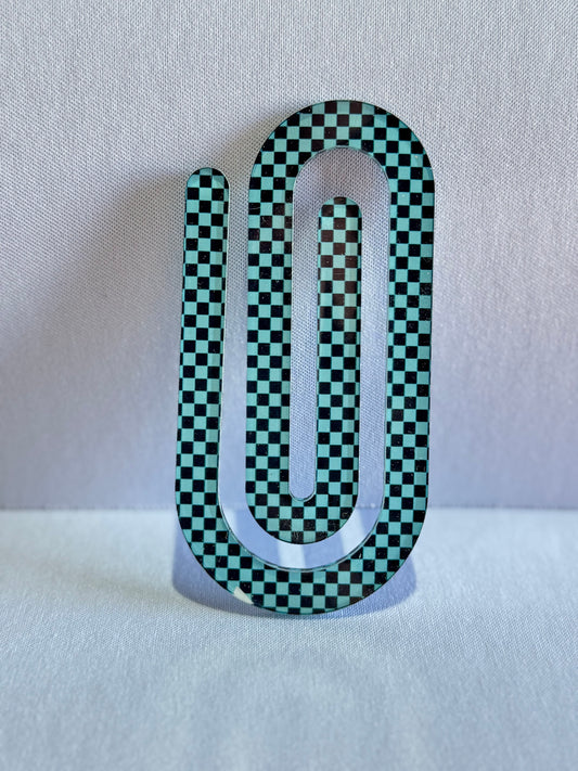 Jumbo Paperclip - Checkered (Many Options)