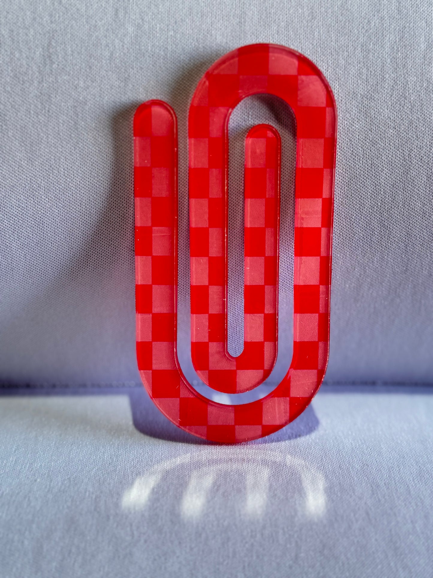 Jumbo Paperclip - Checkered (Many Options)