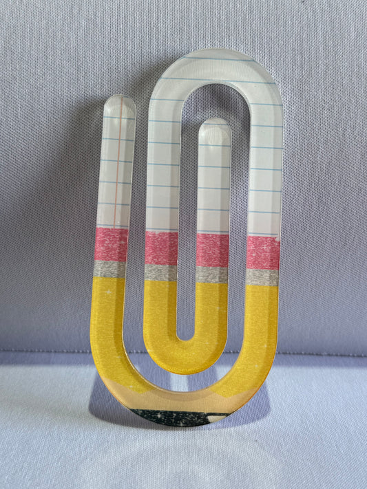 Personalized Jumbo Paperclip - Pencil Paper