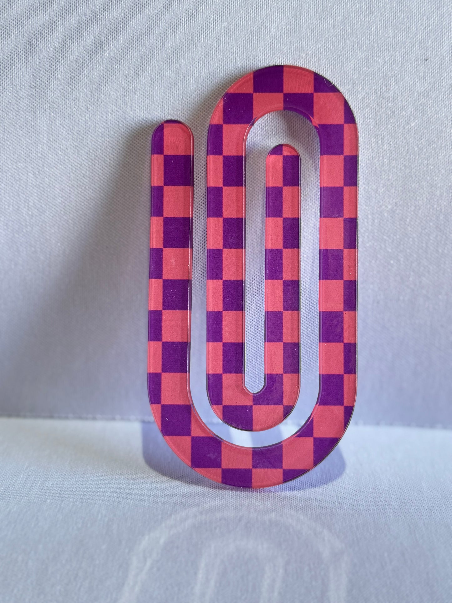Jumbo Paperclip - Checkered (Many Options)