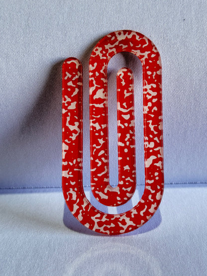 Personalized Jumbo Paperclip - Composition Notebook