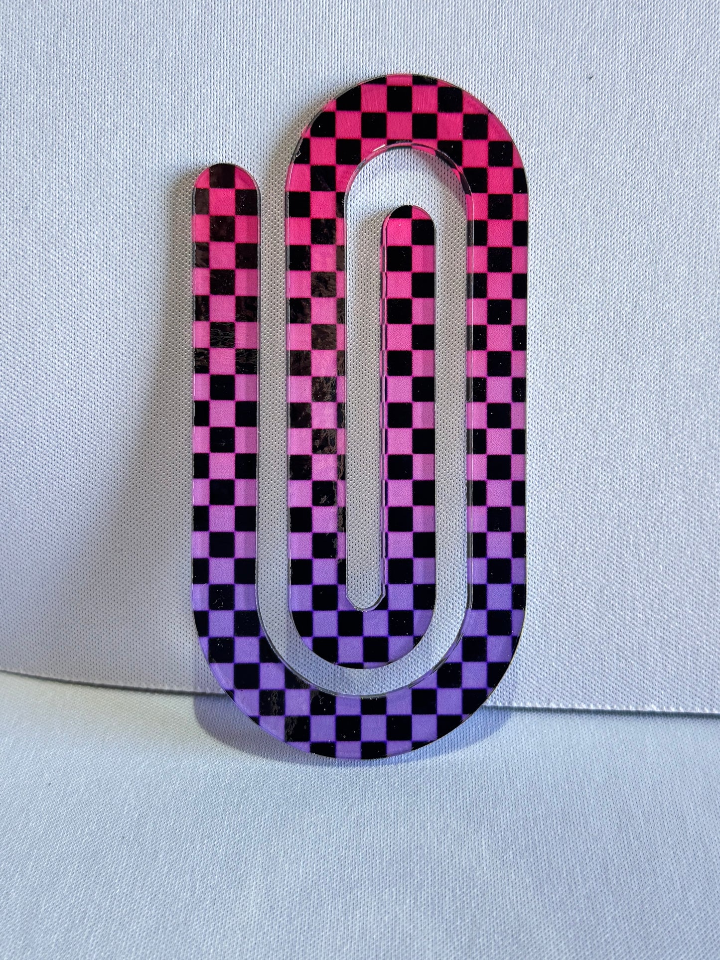 Jumbo Paperclip - Checkered (Many Options)