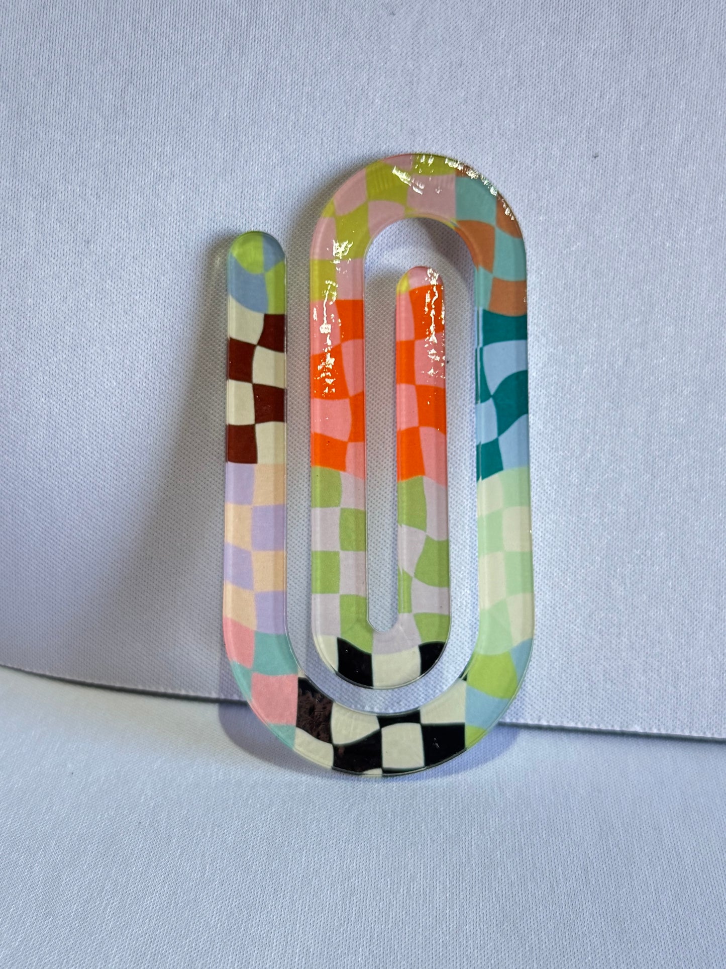 Jumbo Paperclip - Checkered (Many Options)