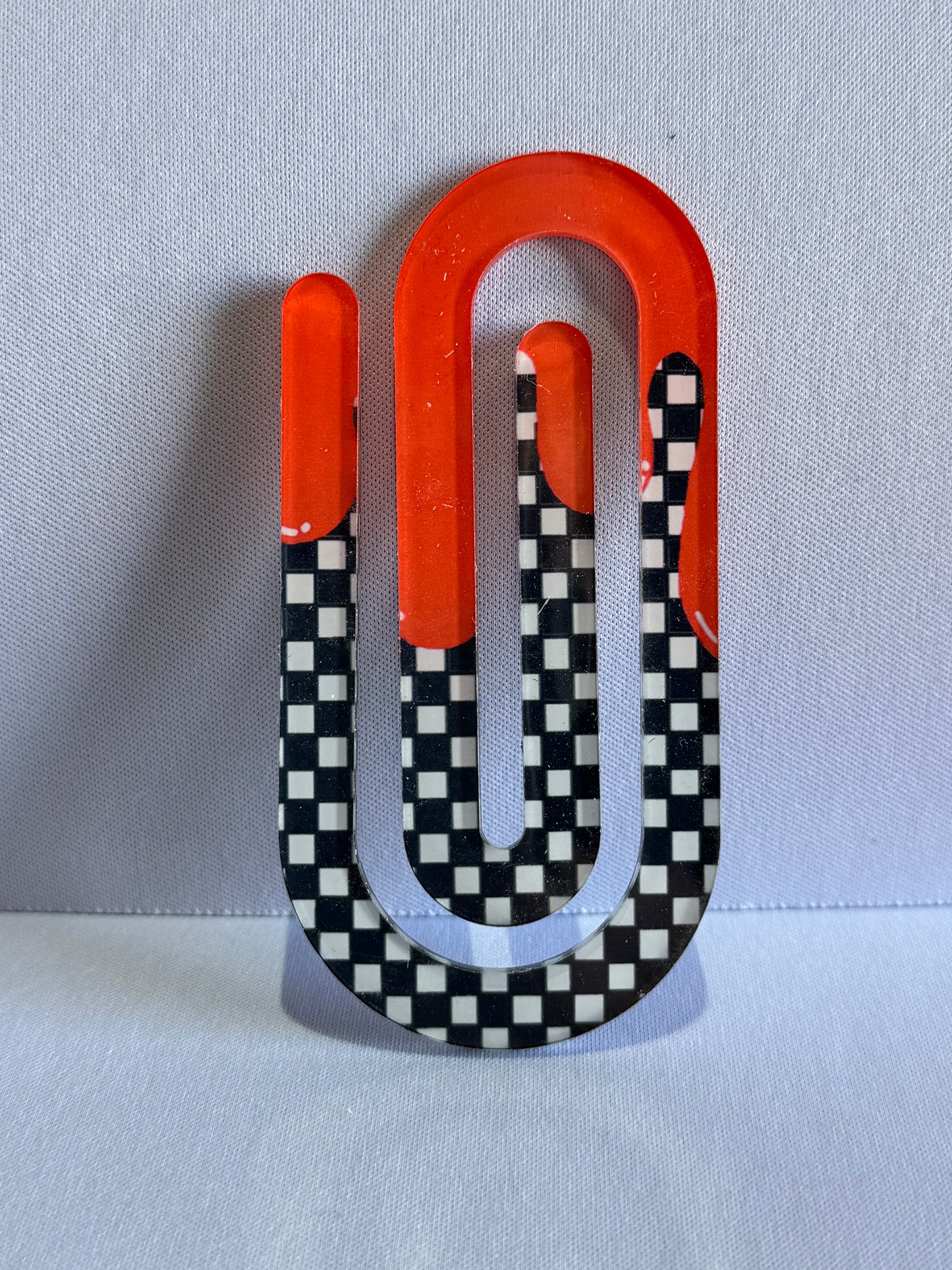 Jumbo Paperclip - Checkered (Many Options)