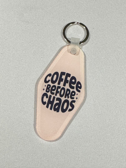 Motel Keychains - Coffee Themed (Many Options)