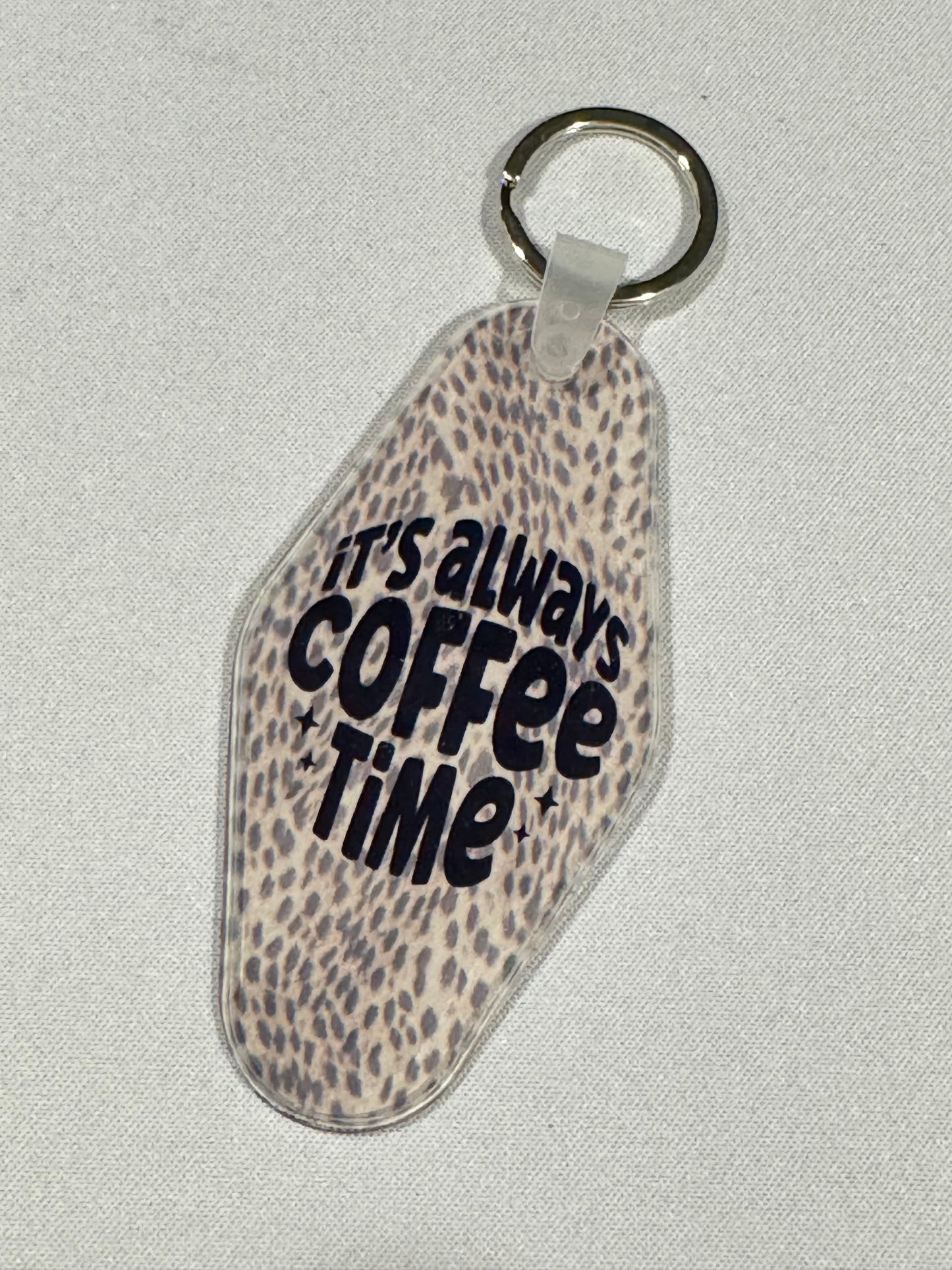 Motel Keychains - Coffee Themed (Many Options)