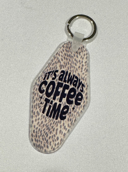 Motel Keychains - Coffee Themed (Many Options)