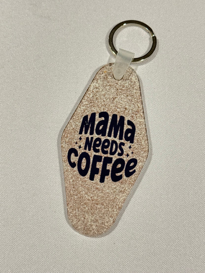 Motel Keychains - Coffee Themed (Many Options)