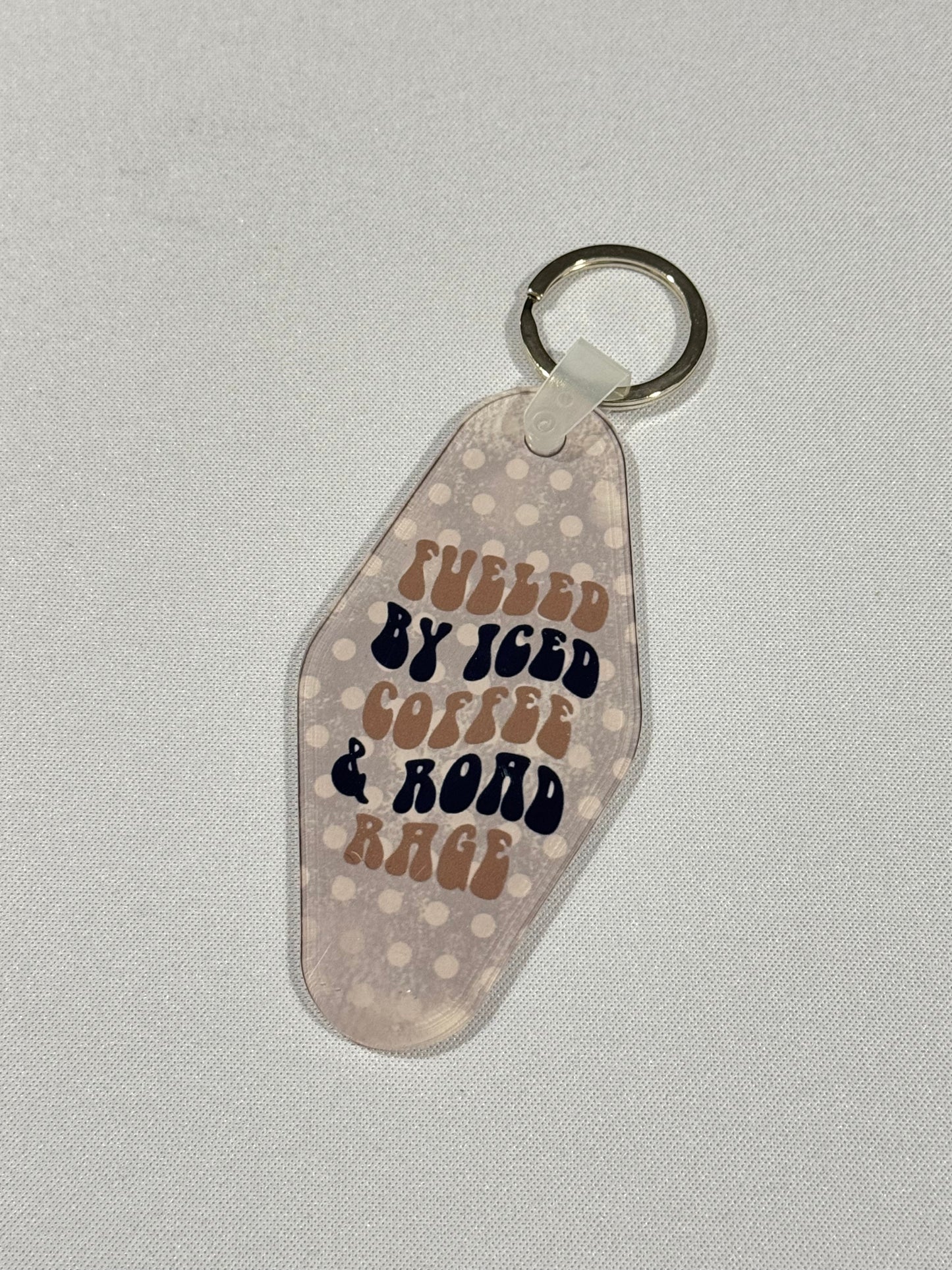 Motel Keychains - Coffee Themed (Many Options)