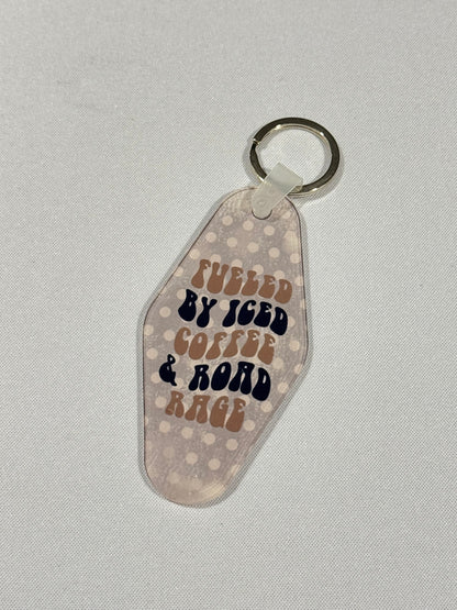 Motel Keychains - Coffee Themed (Many Options)