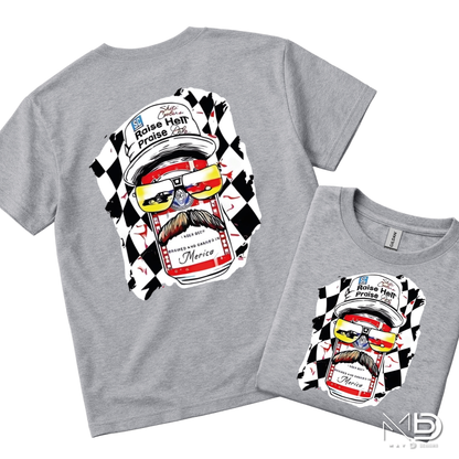 Raise Hell Praise Dale Shirt | Patriotic Racing Beer Can Tee | Redneck America Graphic Shirt