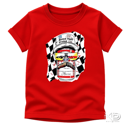 Raise Hell Praise Dale Shirt | Patriotic Racing Beer Can Tee | Redneck America Graphic Shirt