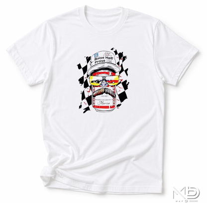 Raise Hell Praise Dale Shirt | Patriotic Racing Beer Can Tee | Redneck America Graphic Shirt