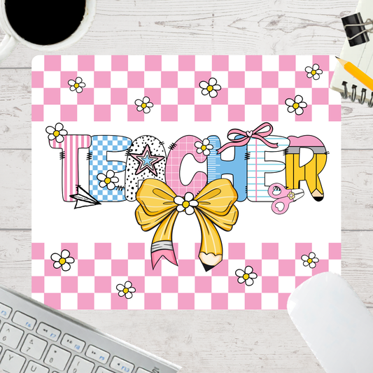 Personalized Teacher Mouse Pad – Custom Name Gift