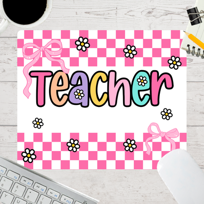 Personalized Teacher Mouse Pad – Custom Name Gift