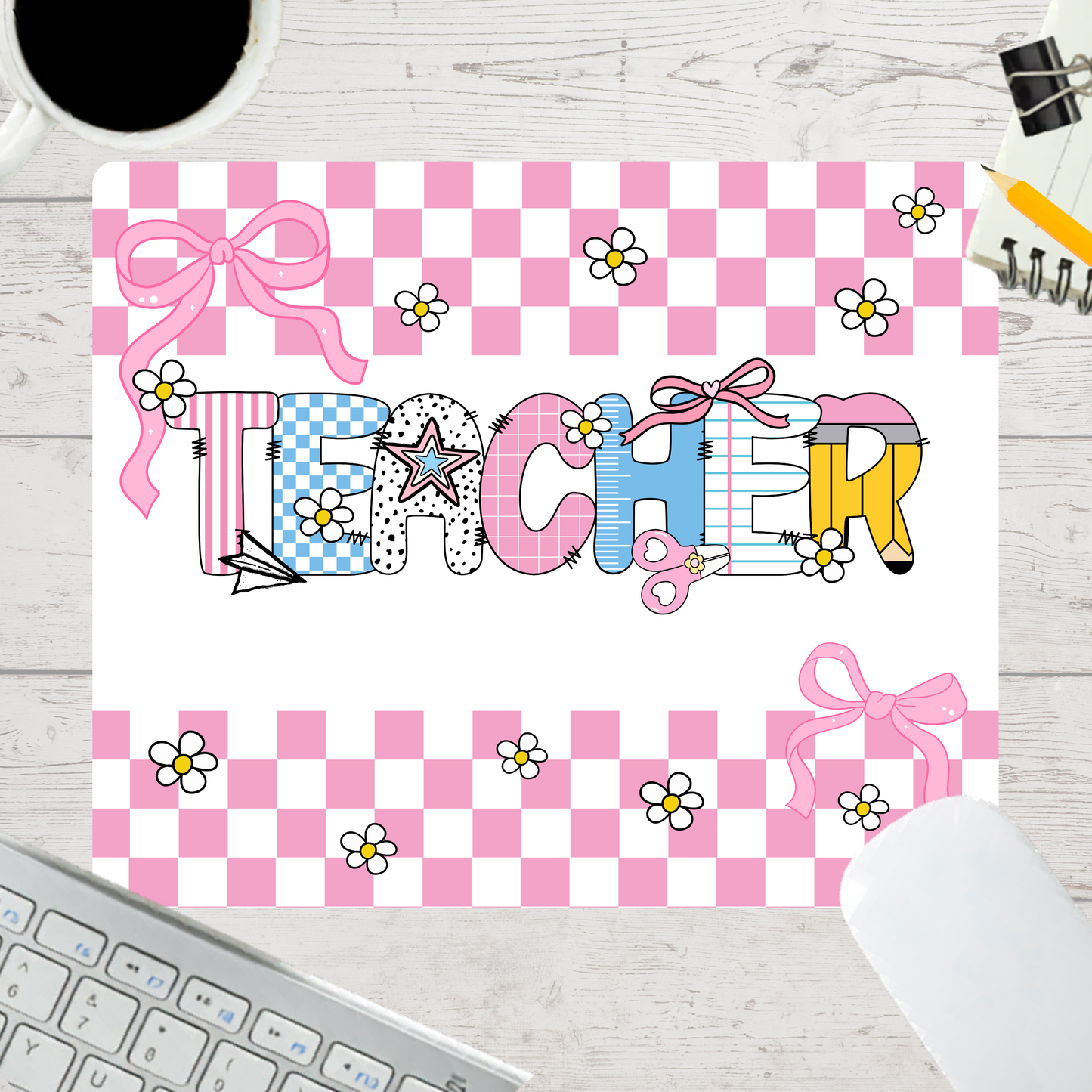 Personalized Teacher Mouse Pad – Custom Name Gift