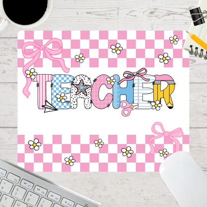 Personalized Teacher Mouse Pad – Custom Name Gift