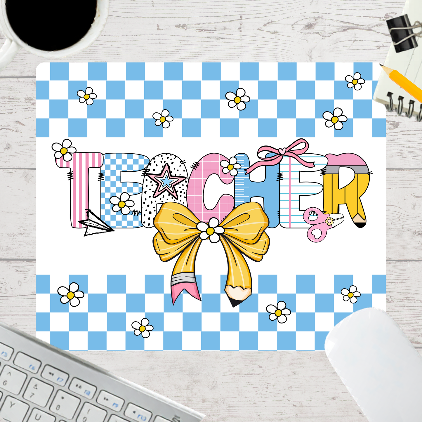 Personalized Teacher Mouse Pad – Custom Name Gift
