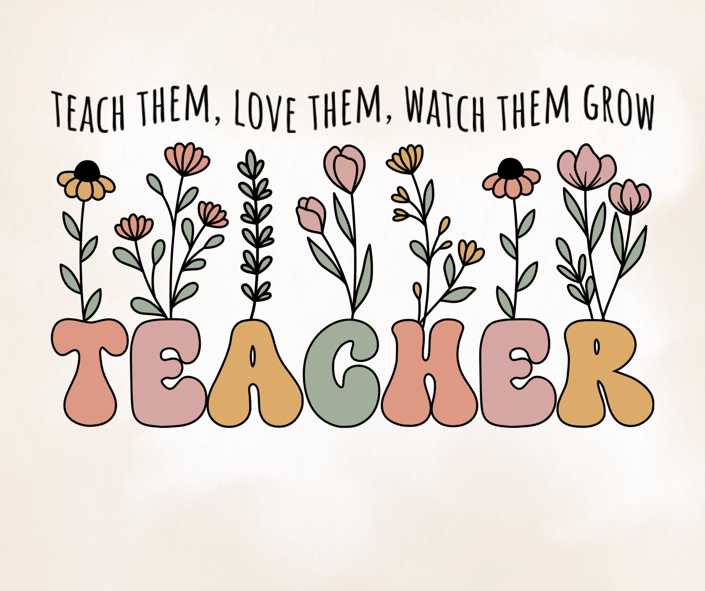 Personalized Teacher Mouse Pad - Teacher Floral