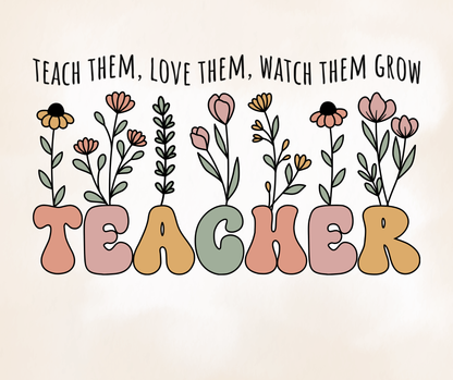 Personalized Teacher Mouse Pad - Teacher Floral