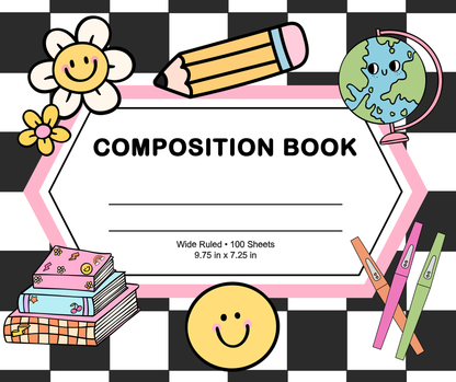 Personalized Teacher Mouse Pad - Groovy Comp Book