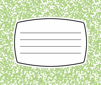 Personalized Teacher Mouse Pad - Composition Notebook