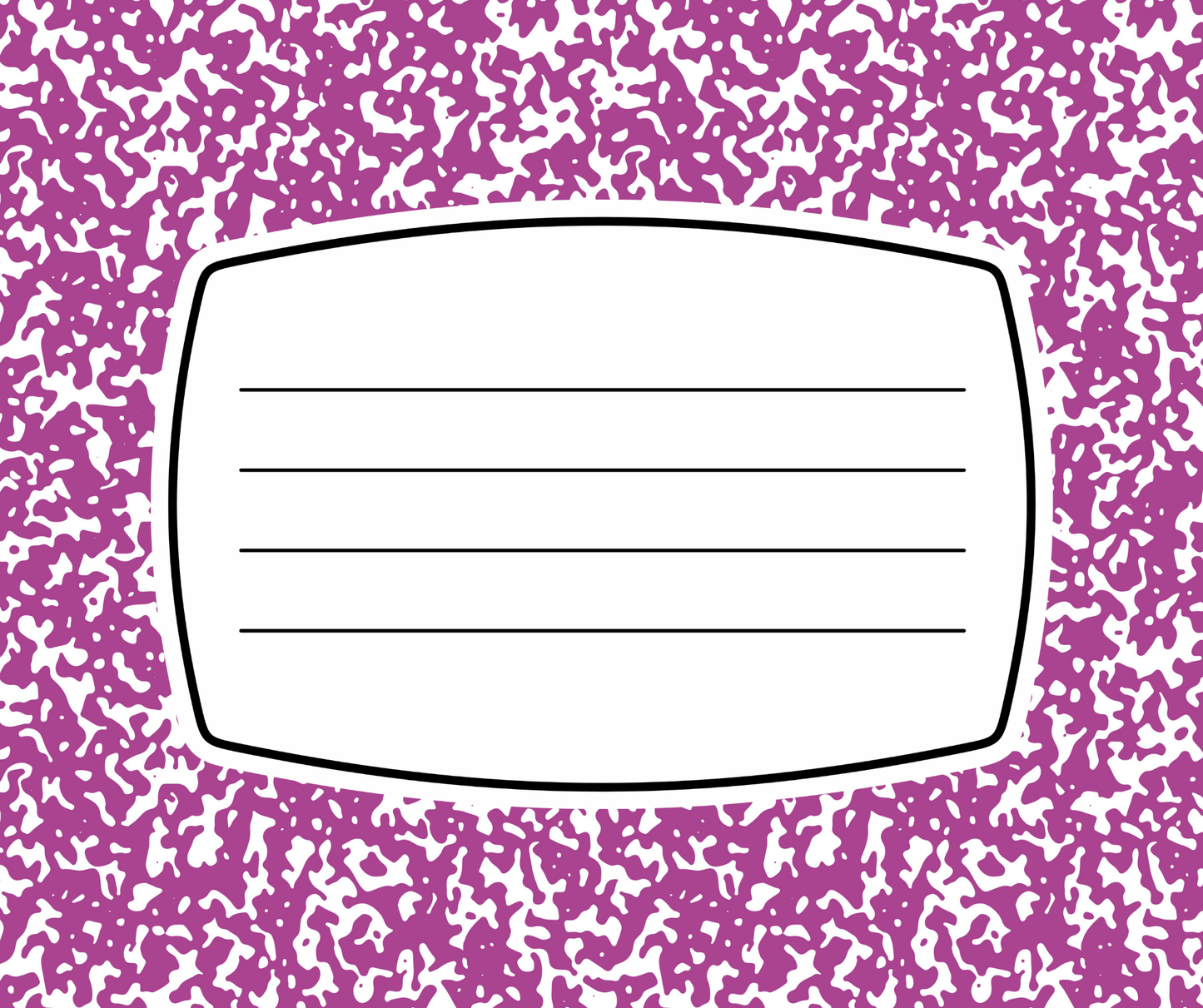 Personalized Teacher Mouse Pad - Composition Notebook