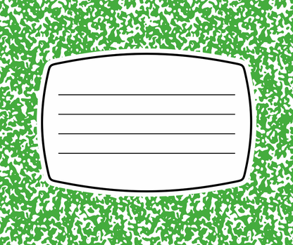 Personalized Teacher Mouse Pad - Composition Notebook