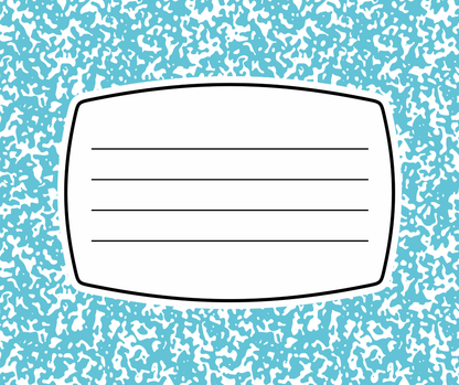 Personalized Teacher Mouse Pad - Composition Notebook